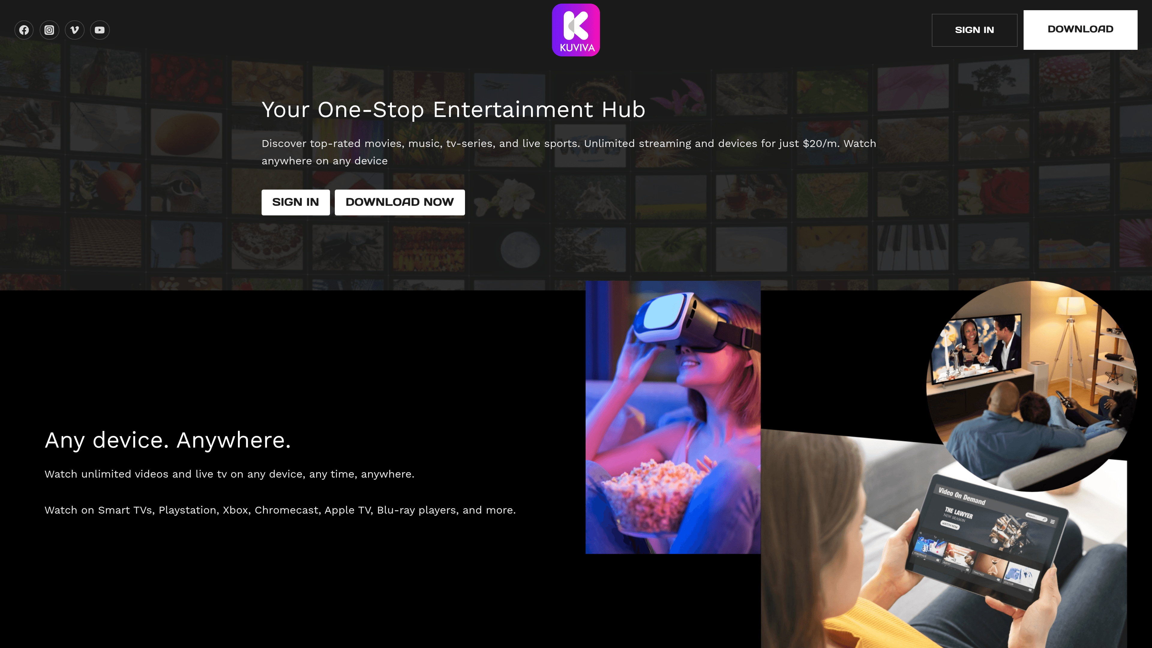 Kuviva TV Streaming Platform
